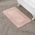 Laura Ashley Ruffle Cotton 17 Inch X 24 Inch Bath Rug