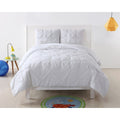 My World Pinch Pleat Solid 3 Piece Duvet Set