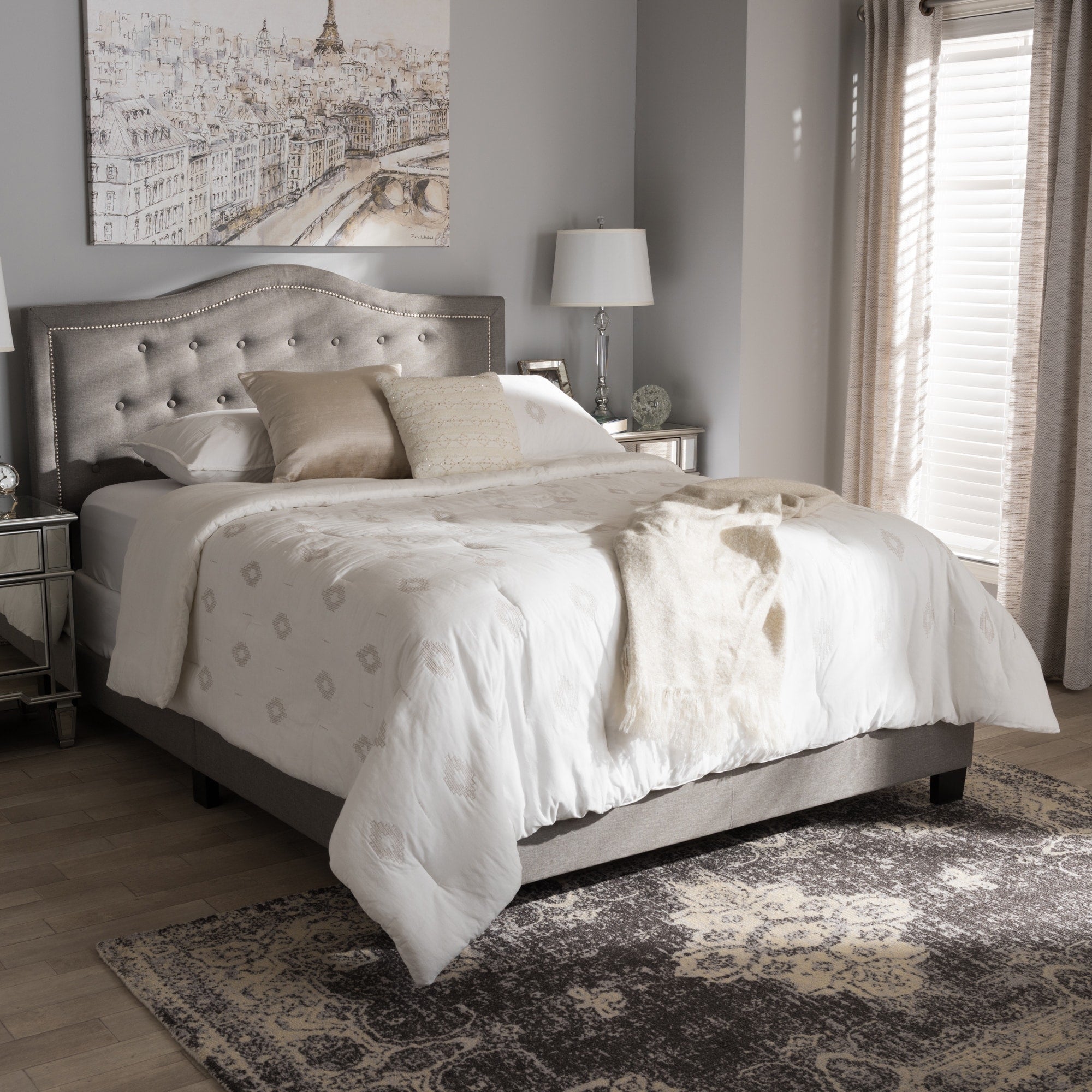 Copper Grove Brentwood Contemporary Upholstered Bed