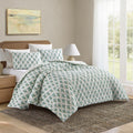 Laurel Mayfair Paradise Stamp 3 Piece Botanical Quilt Set