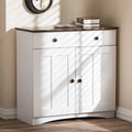 Traditional White Wood Kitchen Storage By Baxton Studio