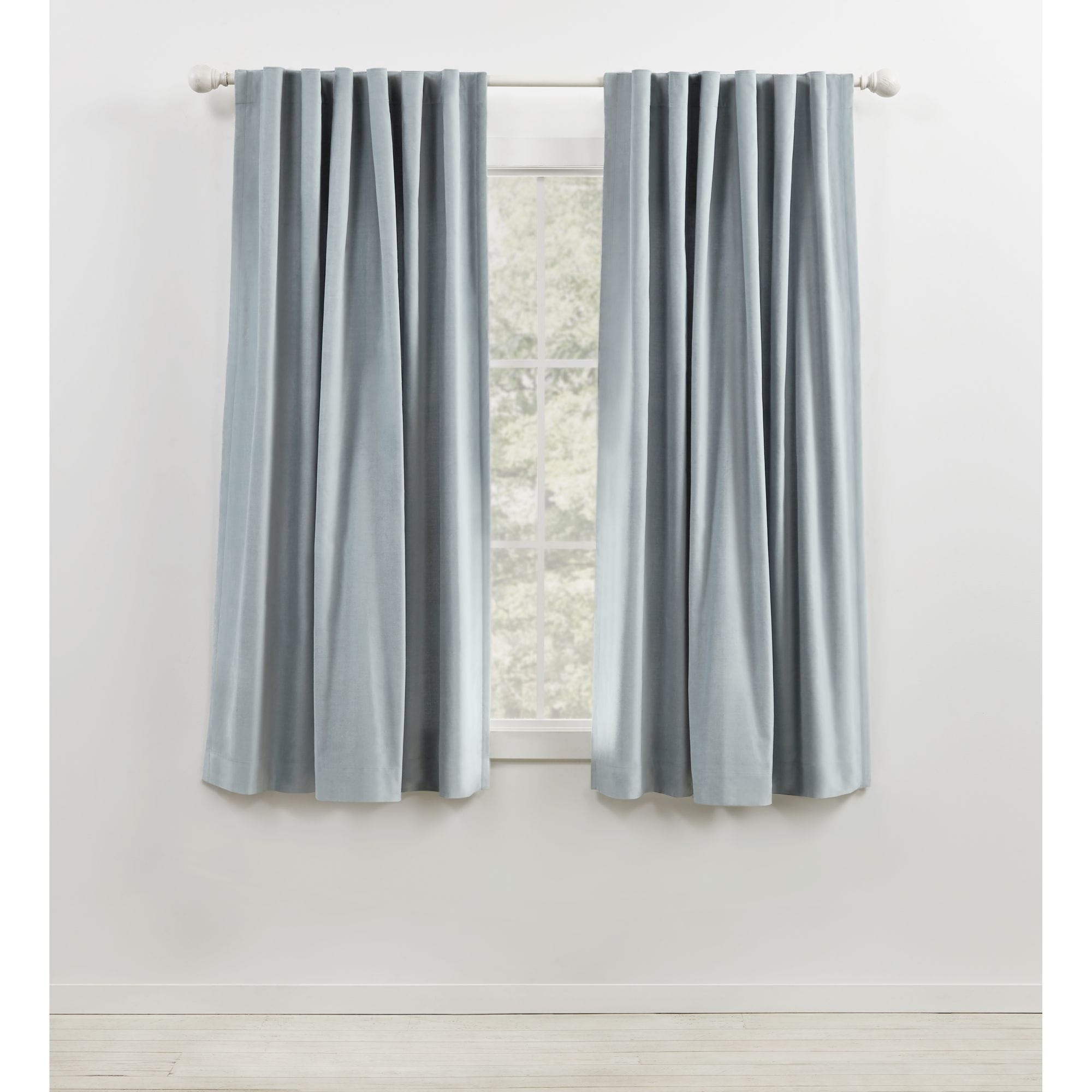 Lauren Ralph Lauren Velvety Back Tab Rod Pocket Curtain Panel