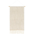 Lauretta Hand Embroidered Fringed 24 X 36 Tapestry 24 X 36