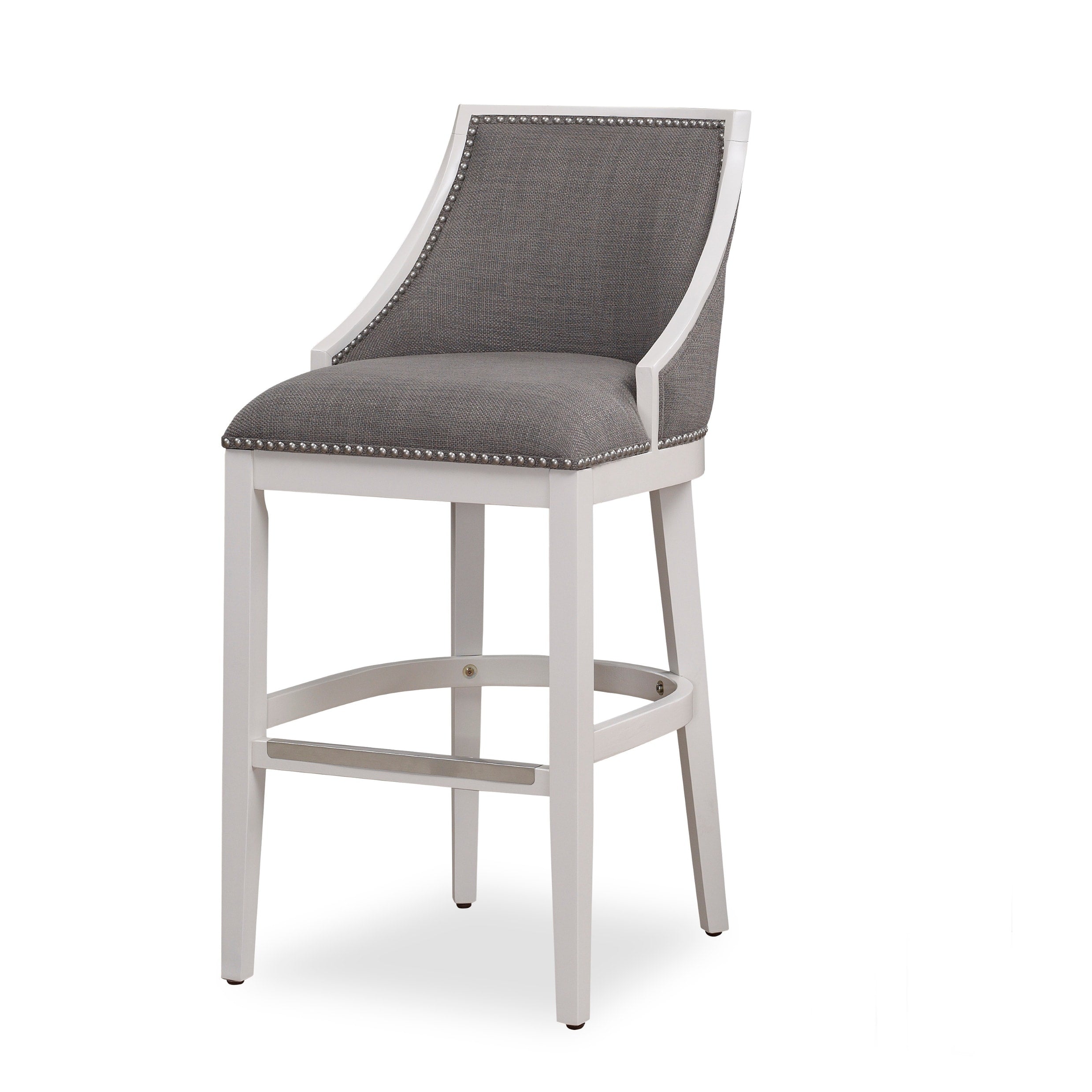 Lawrence White Bar Stool By Greyson Living