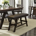 Lawson Espresso Two Tone 24 Inch Counter Height Bench