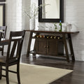 Lawson Espresso Two Tone Transitional Server