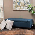 Lawton Fabric Storage Ottoman Bench By Christopher Knight Home