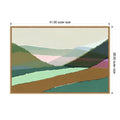 Layered Mountains And Valleys I By Cartissi Framed Canvas Wall Art Print