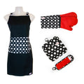 Le Chef 4 Piece Dot Apron Set