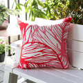Leaf Vein Lumbar Pillows Weather Resistant For Outdoor Indoor