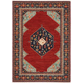Leander Classic Persian Fringed Wool Blend Area Rug