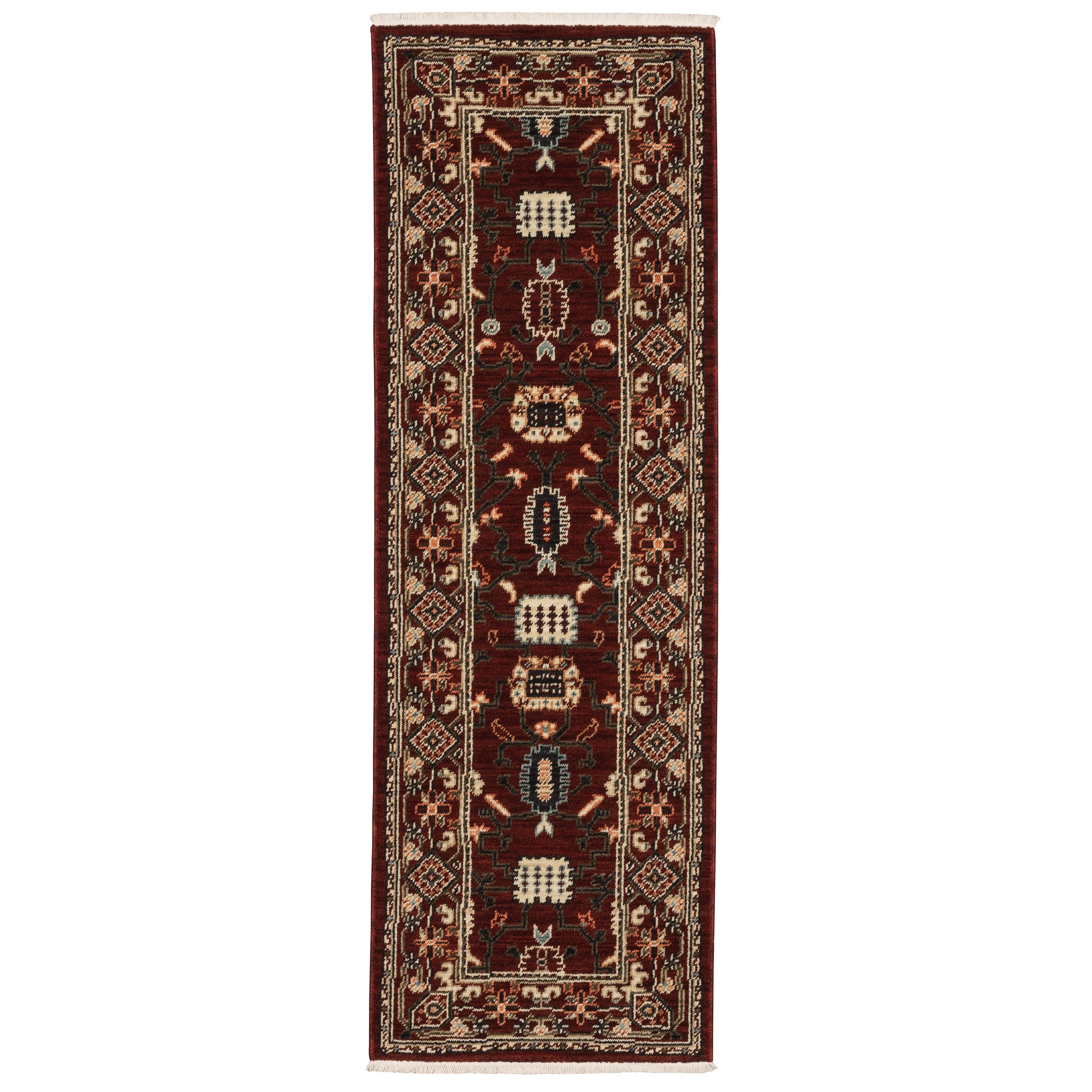 Leander Classic Traditions Fringed Wool Blend Area Rug