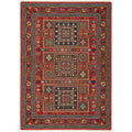 Leander Nomadic Medallion Fringed Wool Blend Area Rug