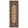 Leander Persian Inspired Fringed Wool Blend Area Rug