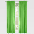 Learning Linens Solid Color 84 Inch Microfiber Rod Pocket Curtain