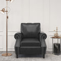 Leather Chair Club Chair Black Dressing Chair Sofa Side Chair Reception Chair Club Chair With Nailhead Trim