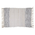 Leather Chindi Placemats With Striped Design Set Of 4