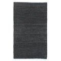 Leather Durry Hand Tufted Leather Hide Dark Gray Area Rug 6 X 9