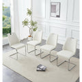 Leather Kitchen Chair Dining Chair Side Chair Lounge Chair Reception Chair Office Chair With Metal Legs