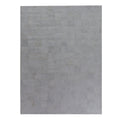 Leather Suede Hand Tufted Leather Hide White Area Rug 116 X 146