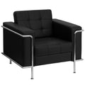 Hercules Lesley Series Contemporary Bonded Leather Chair With Encasing Frame