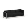 Strick Bolton Wolcott Contemporary Leather Sofa With Encasing Frame