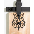 Leatherneck Hardware Ft10D60K1 142 Premium Series 60 10 Spoke Style Sliding Barn Door Track And Fitting Set Black