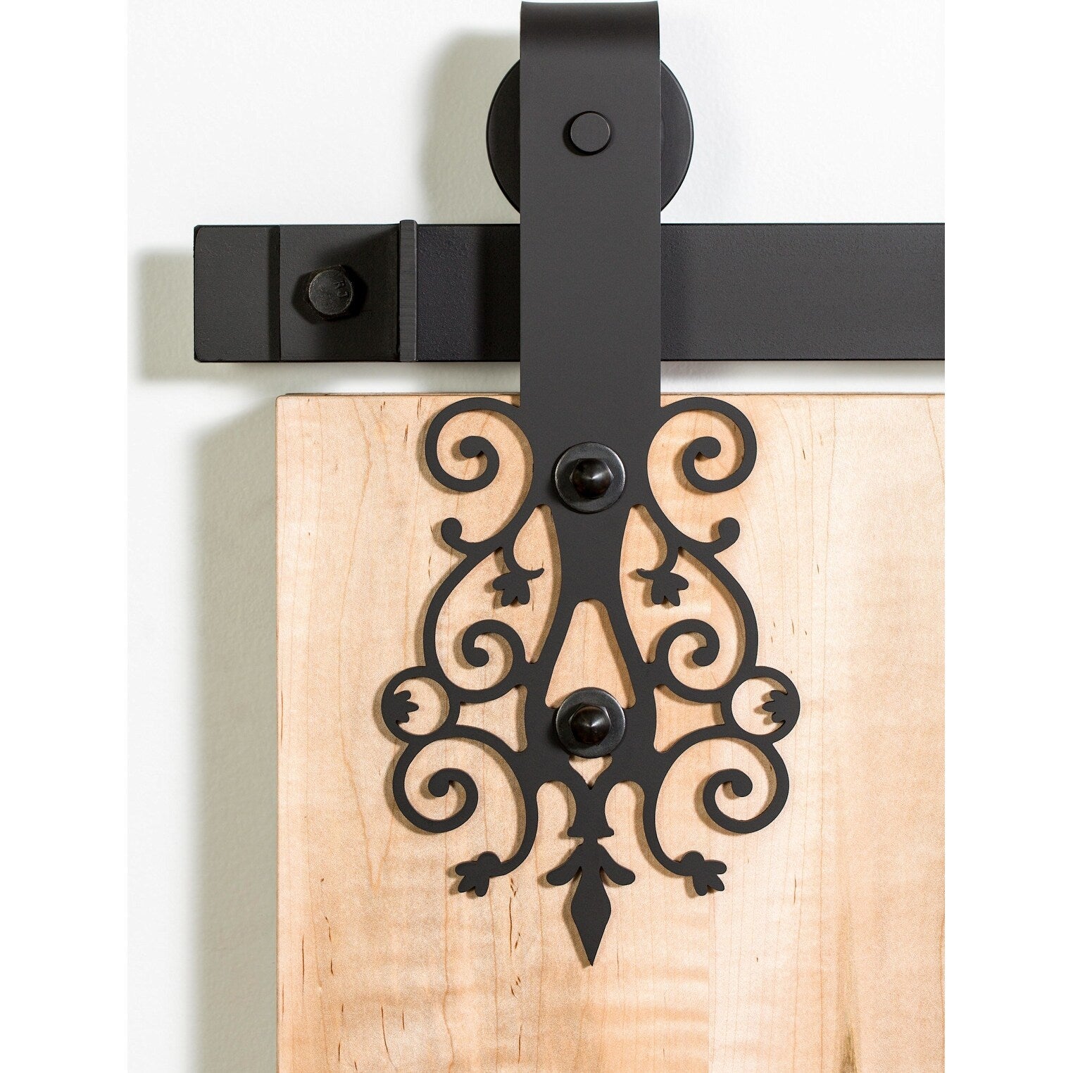 Leatherneck Hardware Ft10D60K1 142 Premium Series 60 10 Spoke Style Sliding Barn Door Track And Fitting Set Black