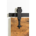 Leatherneck Hardware Ftms60K1 142 Premium Series 60 Mourning Star Style Sliding Barn Door Track And Fitting Set Black