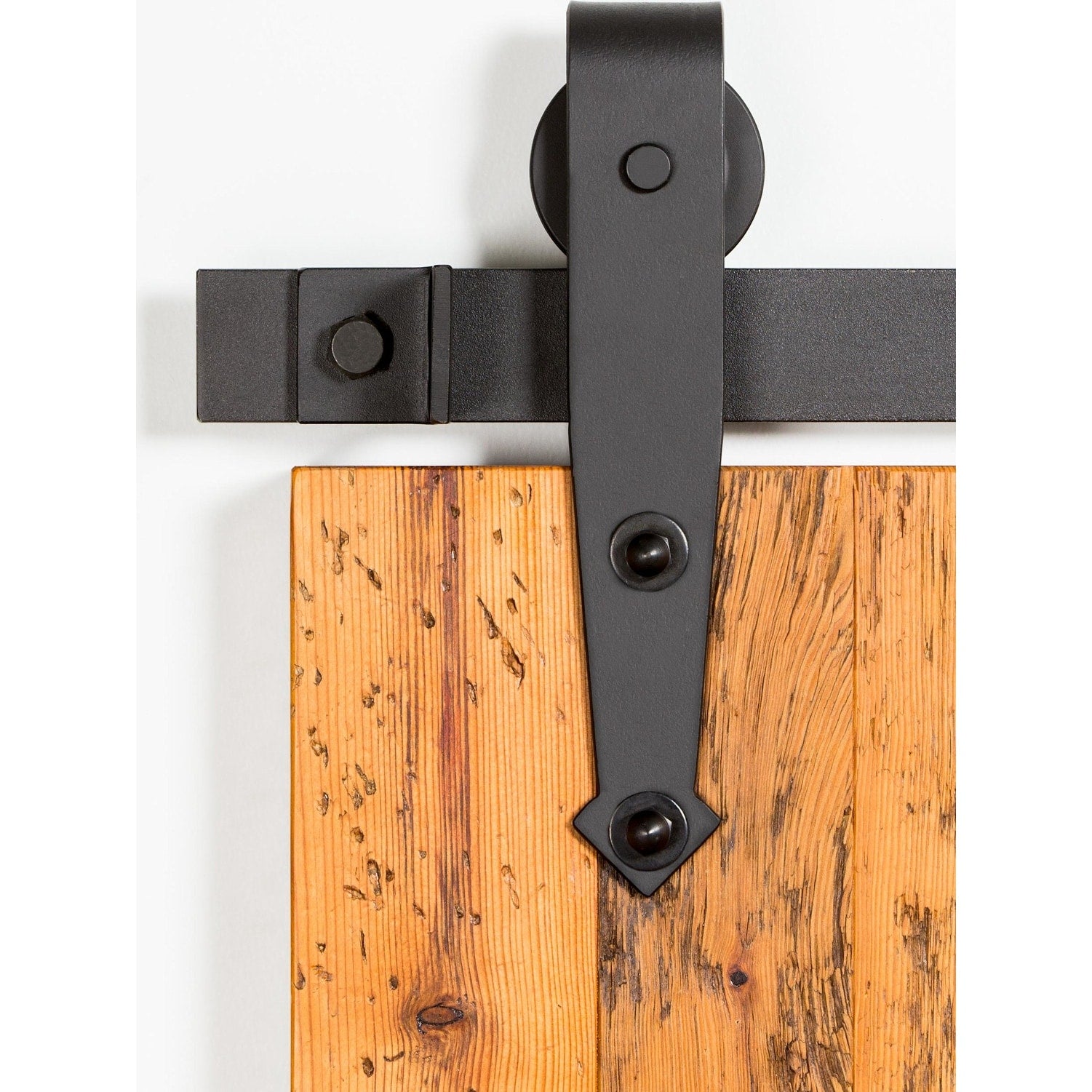 Leatherneck Hardware Fta84K1 142 Premium Series 84 Arrow Style Sliding Barn Door Track And Fitting Set Black