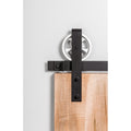 Leatherneck Hardware Ft5S96K1 142 Premium Series 96 5 Spoke Style Sliding Barn Door Track And Fitting Set Black