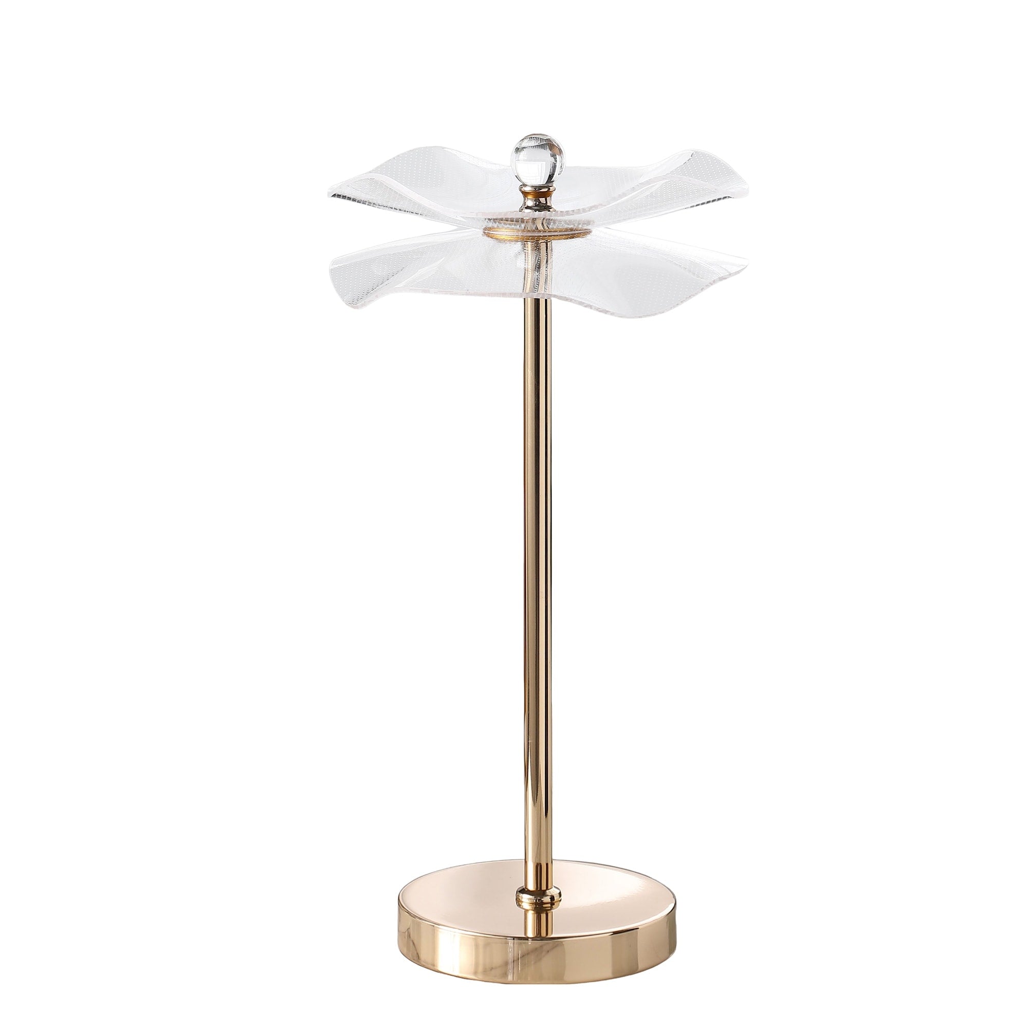 Led Acrylic Copper Gold Luminaire Table Lamp For Living Room Nightstand Bedside Table Lamp For Bedroom Led Lamp