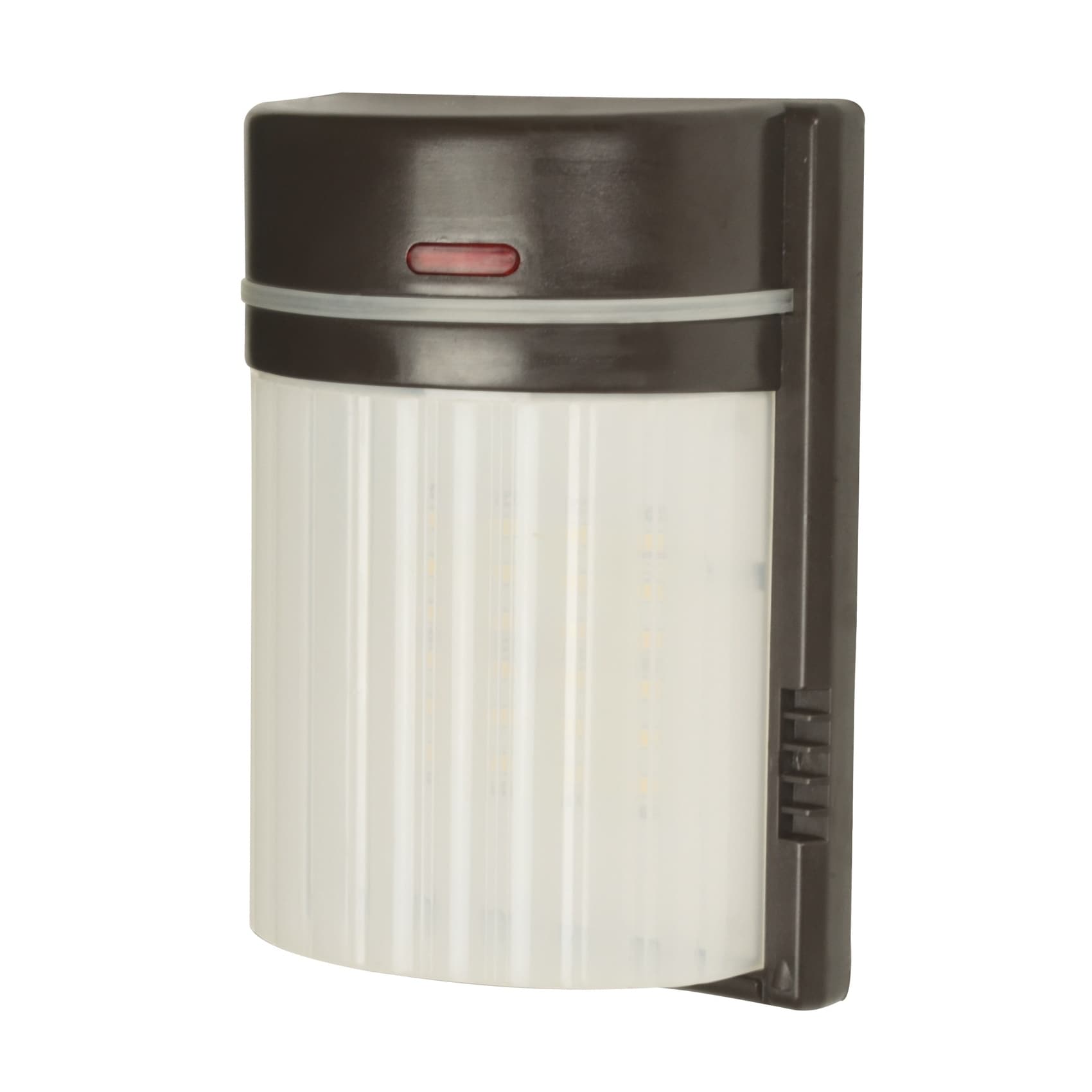 Afx Led Security 7.5 Inch Bronze Led Outdoor Sconce White Polycarbonate Shade