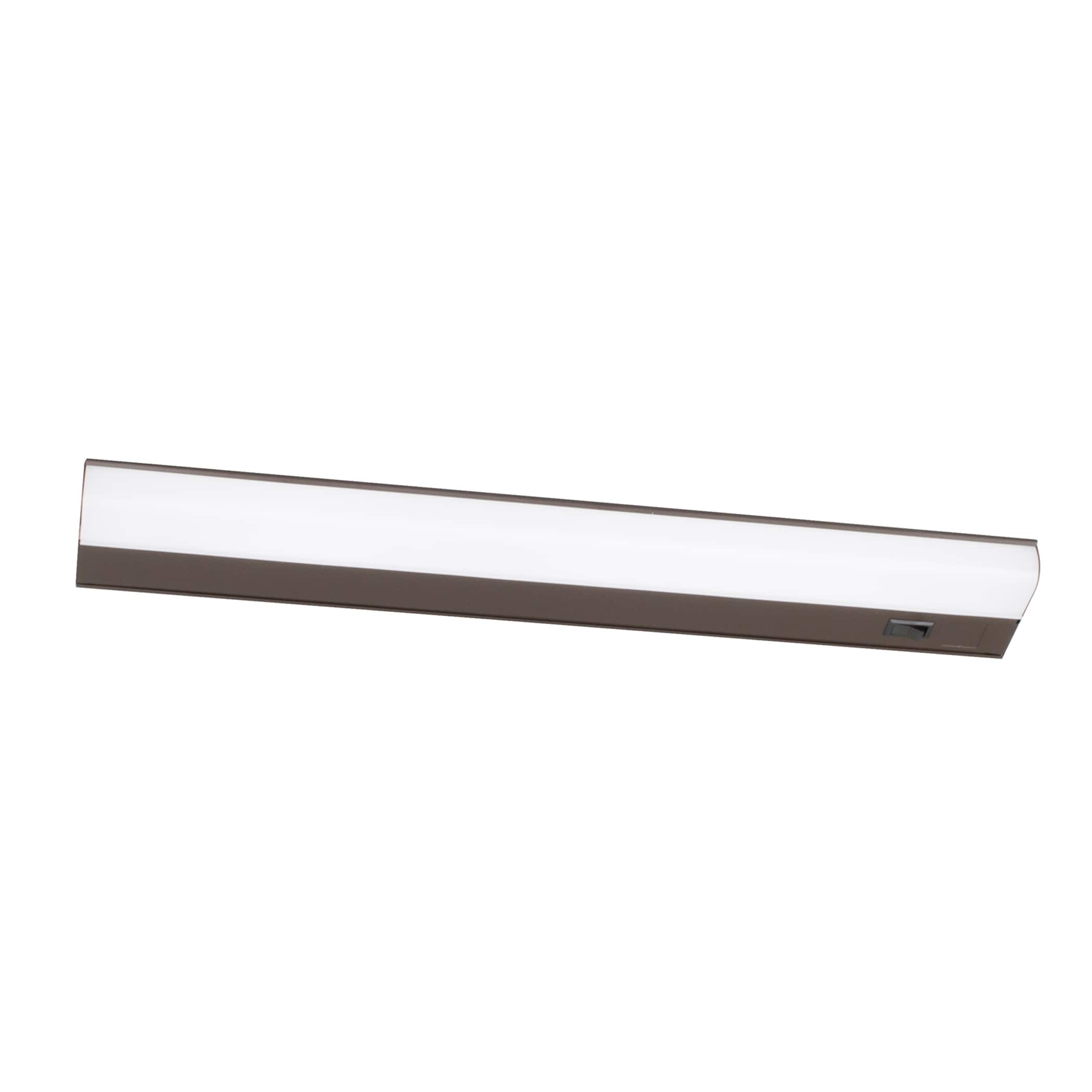 Afx Led T5L 24 Inch Ada Oil Rubbed Bronze Led Under Cabinet White Acrylic Shade