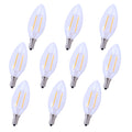Led E12 Candelabra 3000K 300 Cri80 Es Ul Cul 2.5W 25W Equivalent 15000Hrs Lm165 Dimmable Input Voltage 120V 10 Pack