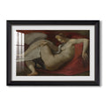 Leda And The Swan C 1530 Michelangelo Buonarroti Custom Framed Print