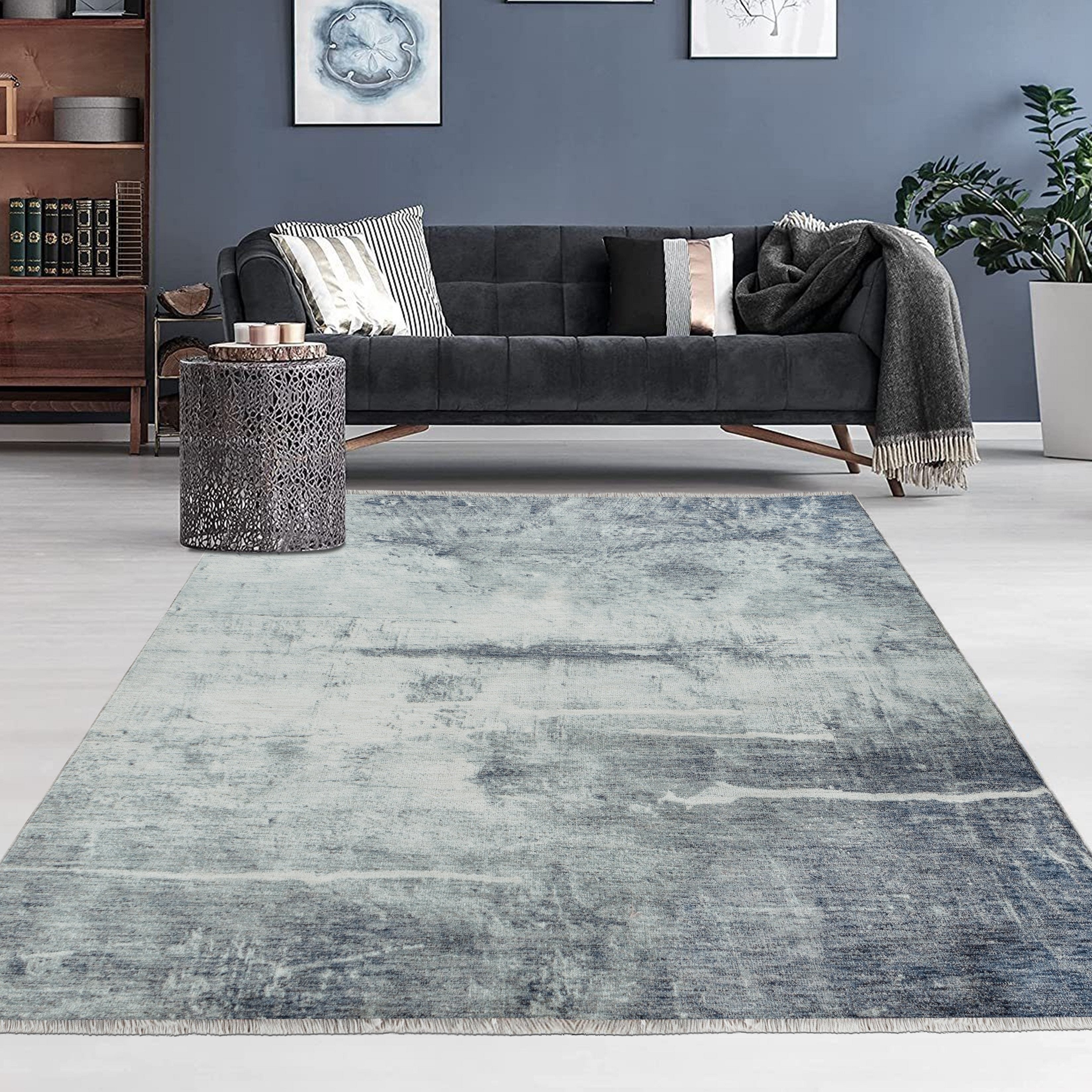 Legacy Collection Stormy Blue Area Rug