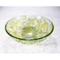Legion Furniture Transluscent Yellow Green Vessel Bowl