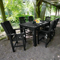 Havenside Home Mandalay 7 Piece Rectangular Outdoor Counter Height Dining Set