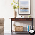 Carbon Loft Peter Matte Black Slatted Sofa Table