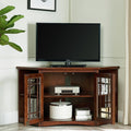 Copper Grove Komoka White 46 Inch Corner Tv Stand With Bookcases