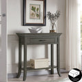 Copper Grove Castilleja Solid Wood Cherry Console Table