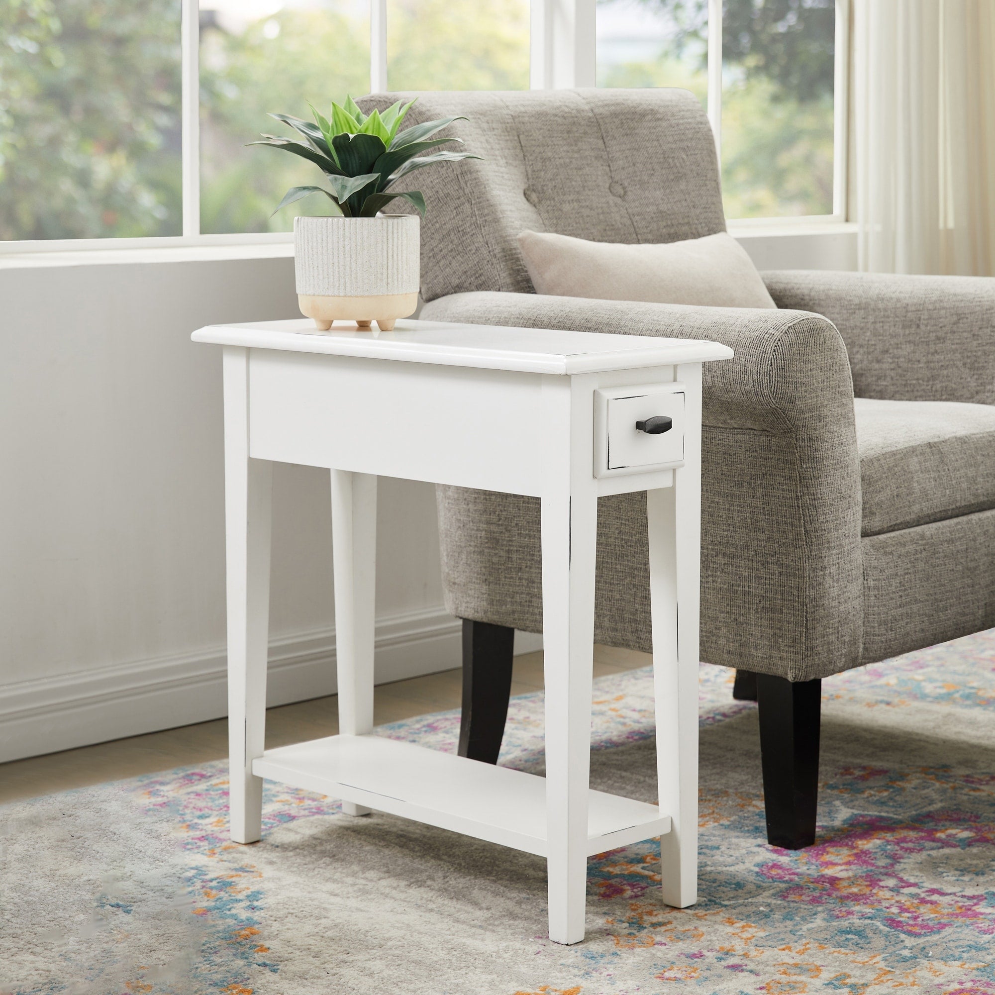 Kd Furnishings Ash Oak Chairside Table