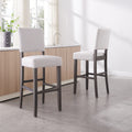 Heather Grey Upholstered Counter Height Stool Set Of 2