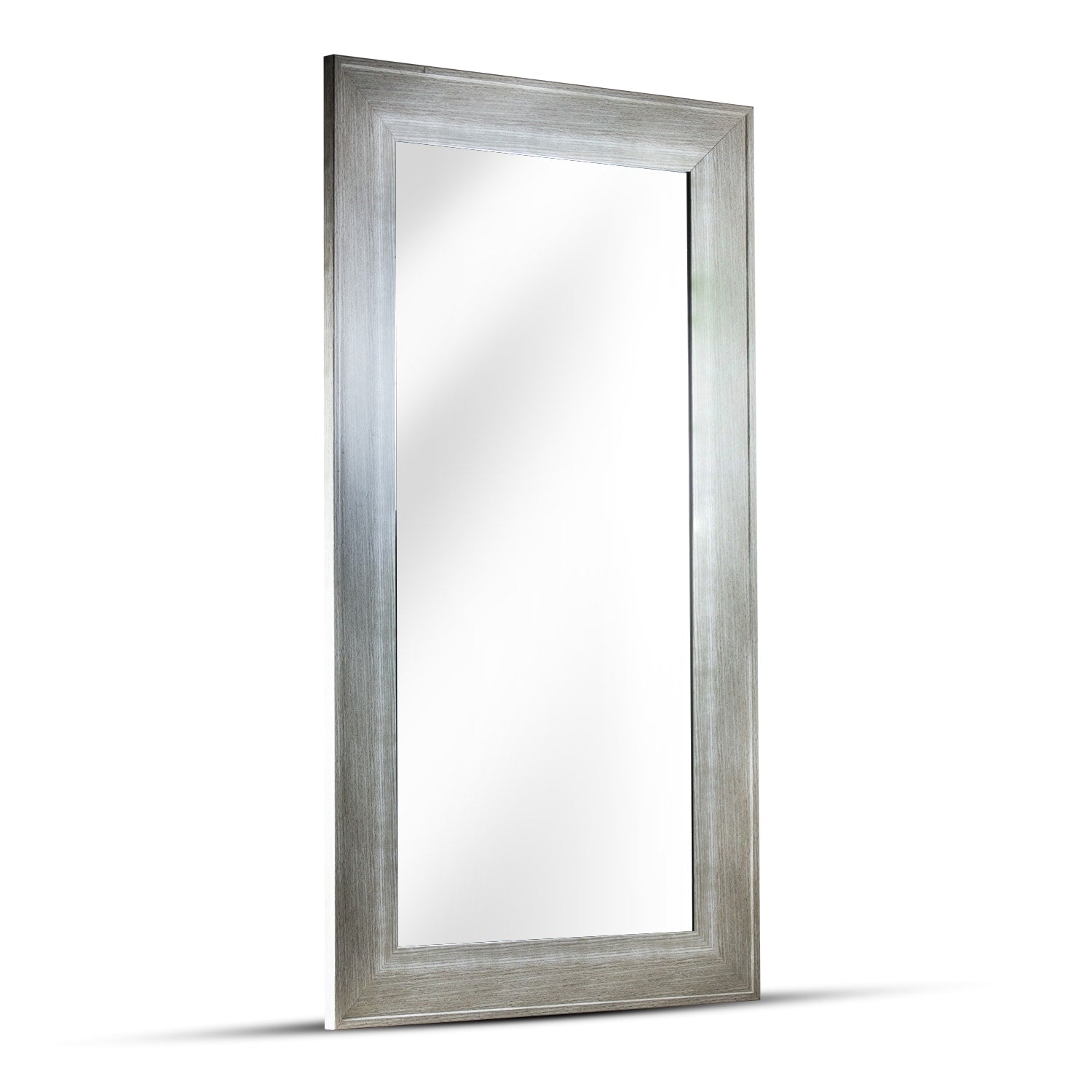 American Art Decor Leighton Rectangular Framed Wall Vanity Mirror
