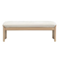Leisure Bench Upholstered Bench With Wood Legs Beige Natural Dining Bench Window Bench Piano Bench Lounge Bench