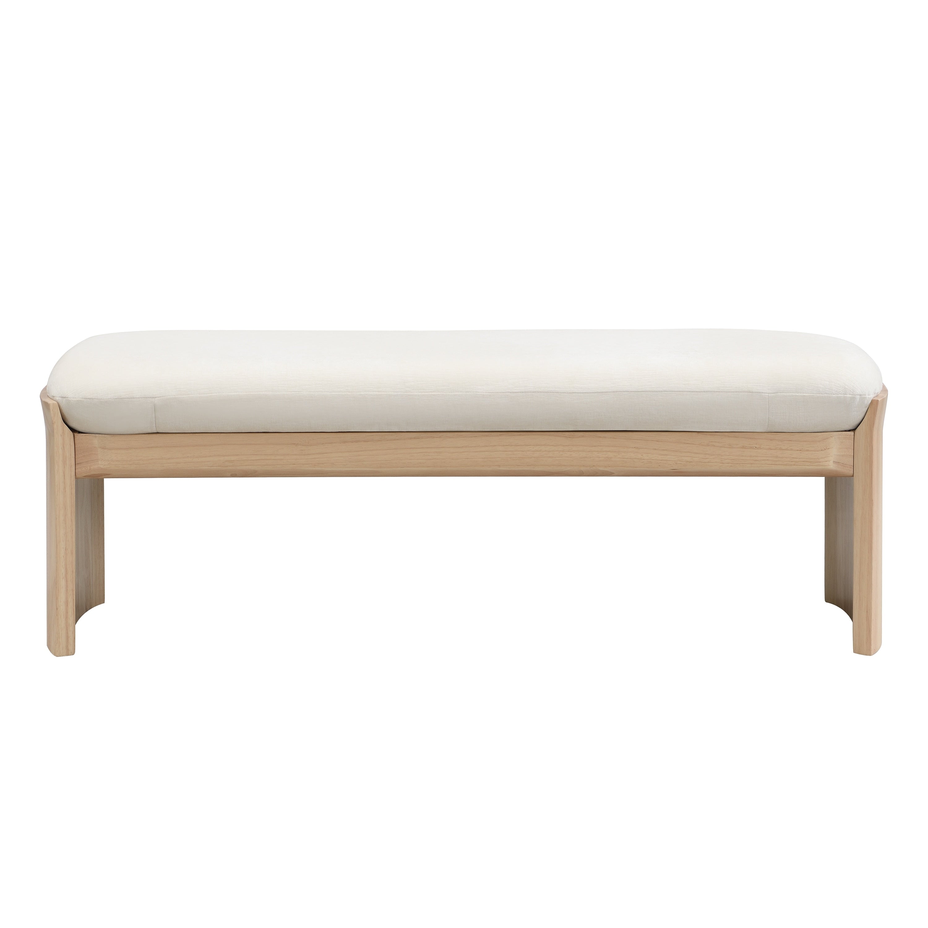 Leisure Bench Upholstered Bench With Wood Legs Beige Natural Dining Bench Window Bench Piano Bench Lounge Bench