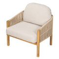 Leisure Chair Dining Chair Club Chair With Wood Frame Teak Beige Padded Chair Office Chair Reception Chair Side Chair