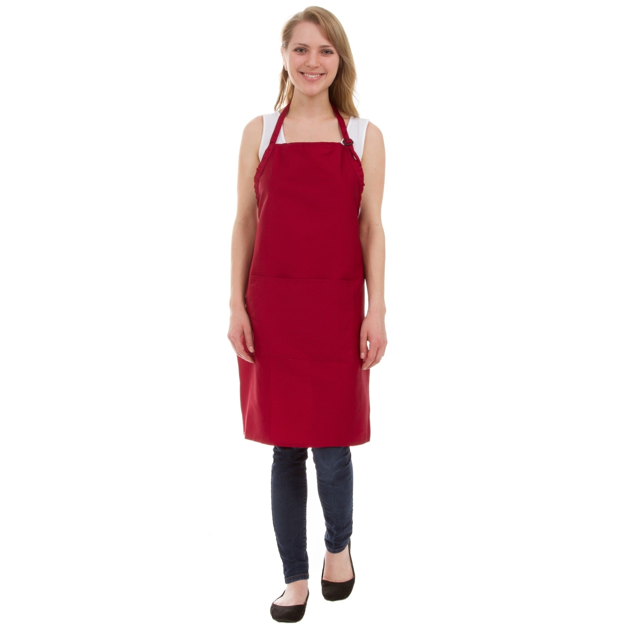Leisureland Full Length Adjustable Pocket Kitchen Apron