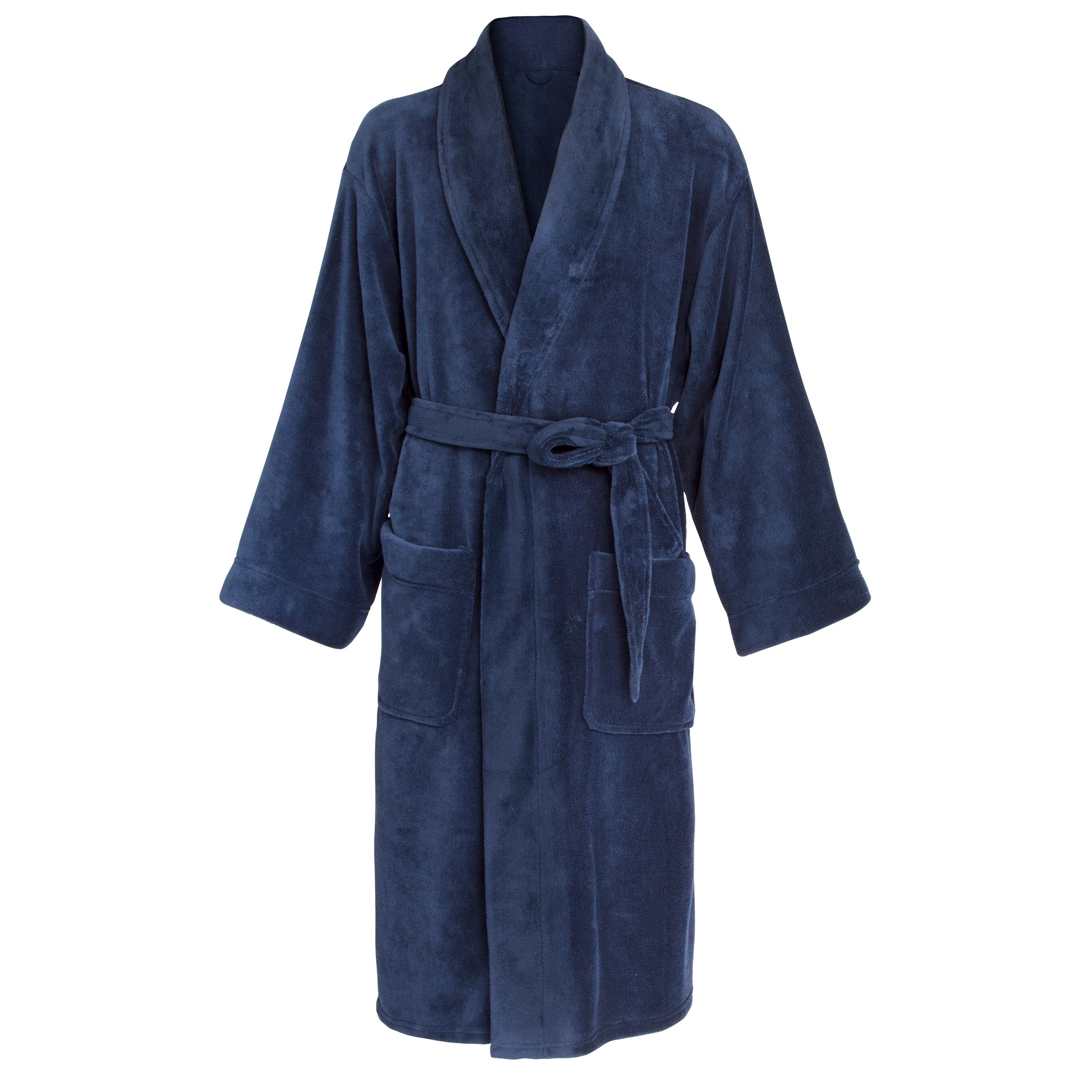 Leisureland Mens Fleece 50 Inch Tie Belt Bathrobe
